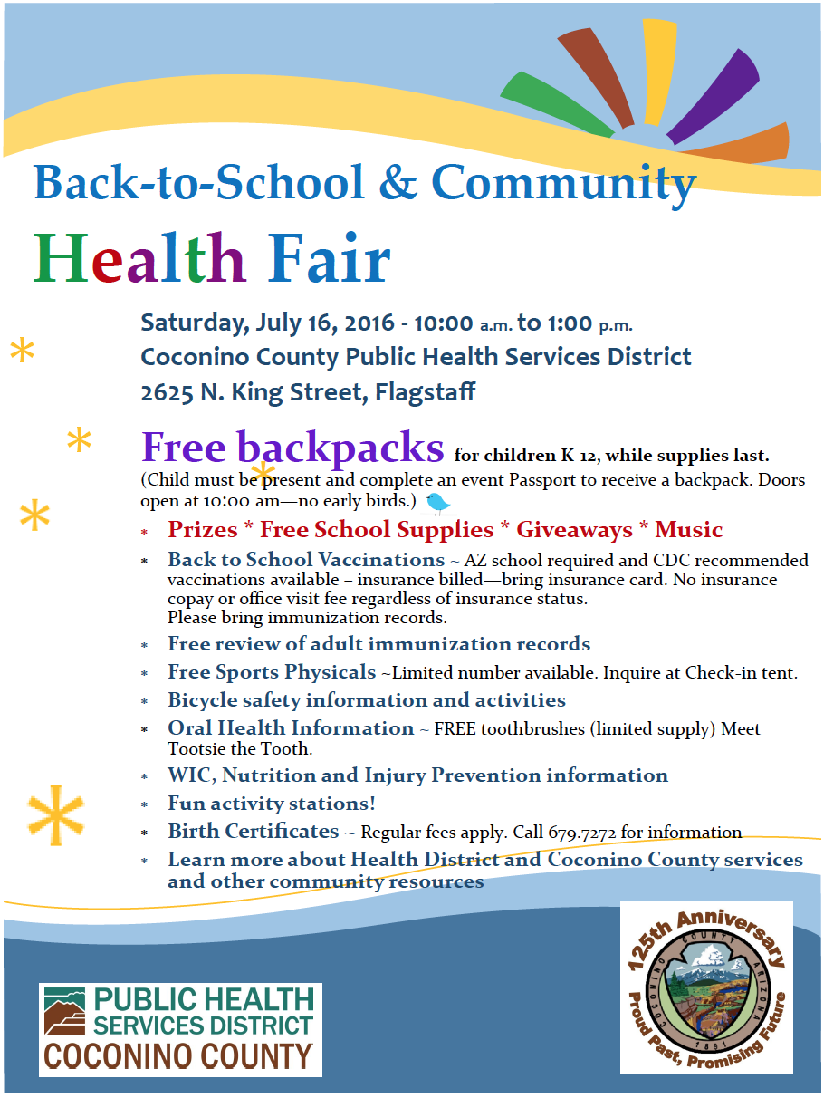 Back-to-School & Community Health Fair : Children & Youth News ...