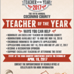 Nominations for the 2017 Coconino County Teacher of the Year Award extended to Nov. 21