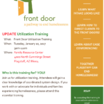 Training for ‘Front Door — a pathway to end homelessness’ to be held Jan. 10