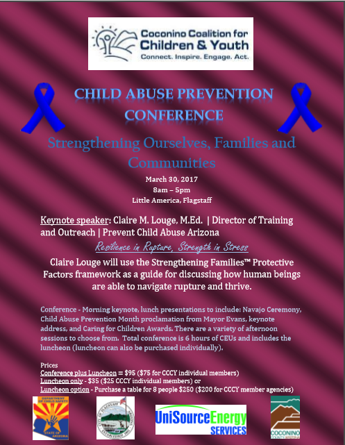 Save the Date! Child Abuse Prevention Conference! : Children & Youth ...