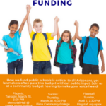 State Budget Town Hall and Budget hearings concerning education, children to be held March 25 and April 2 in Flagstaff