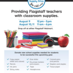 Education Spotlight: Flagstaff Teachers’ Supply Drive to be held Aug. 9, 10, 11 at both Walmart locations in Flagstaff