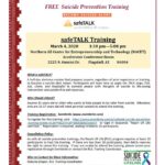 March 4 — safeTALK, Free suicide prevention training, to be held in Flagstaff