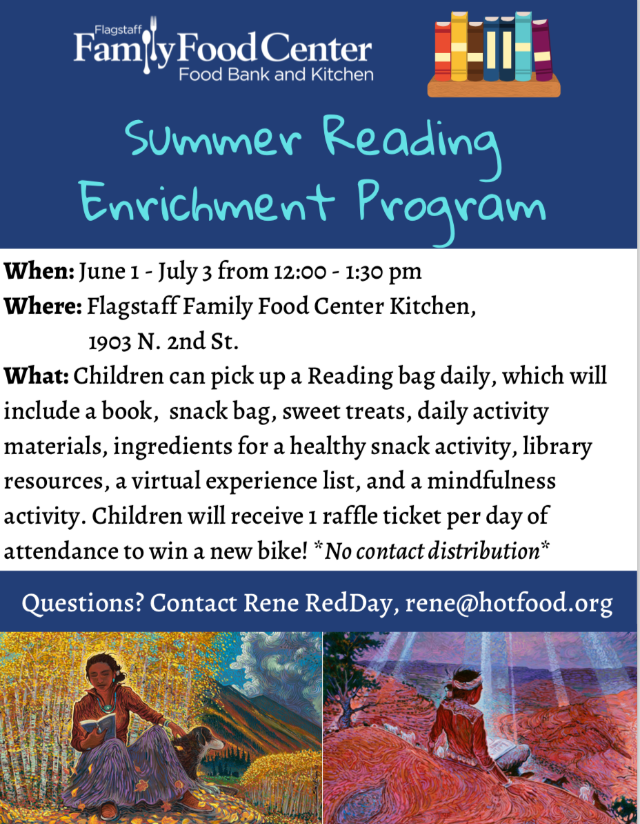 Flagstaff Family Food Center providing Summer Reading Enrichment