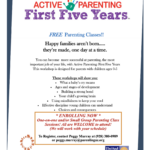 Enrollment now open for Active Parenting — First Five Years