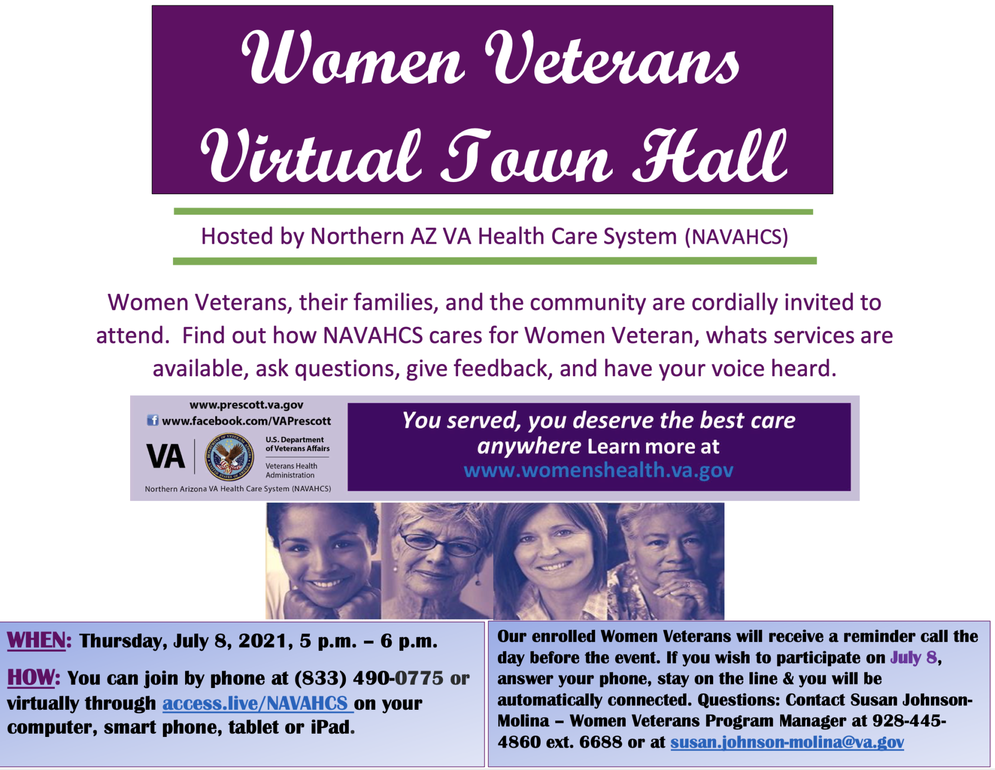 July 8 — Northern AZ VA Health Care System (NAVAHCS) will present ...