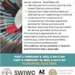 Feb. 9, 10 — ‘Serving Native Survivors of Sexual Violence’ two-part webinar