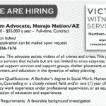 Victim Witness Services seeking Victim Advocate for the Navajo Nation