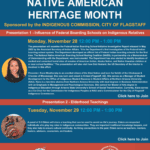 Nov. 29 — City of Flagstaff Indigenous Commission to present Native American Heritage Month events