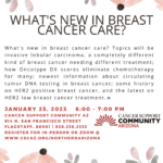 Jan. 25 — Cancer Support Community AZ presenting ‘What’s New in Breast Cancer Care?’ seminar