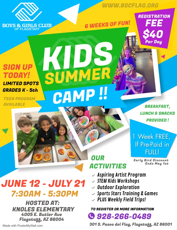 Through July 21 — Registration now open for Boys & Girls Club of